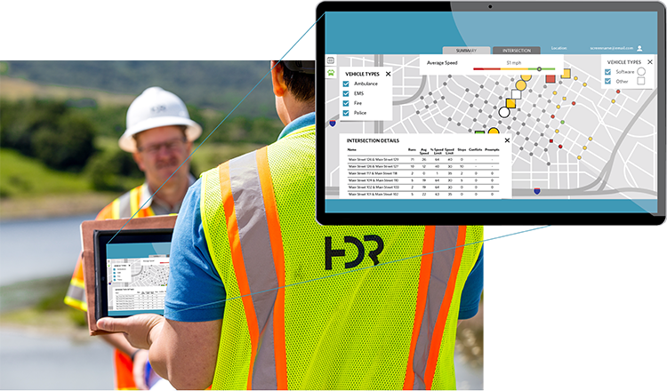 construction tablet dashboard