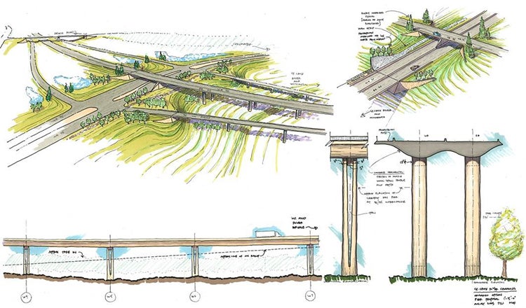 st croix bridge design sketches