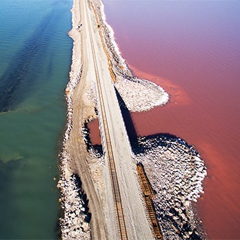 lake salt causeway railroad hdr water