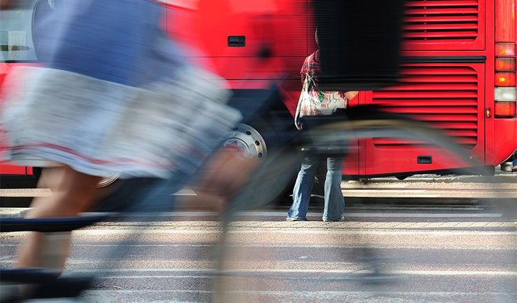 blurred photo of city traffic