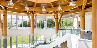 Southern Okanagan Secondary School stair ceiling HDR