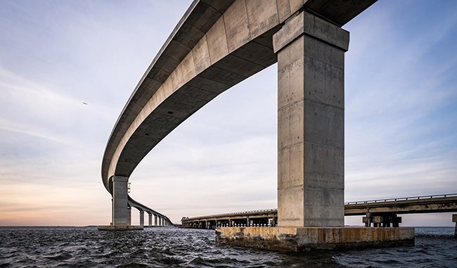 Basnight bridge outer banks water