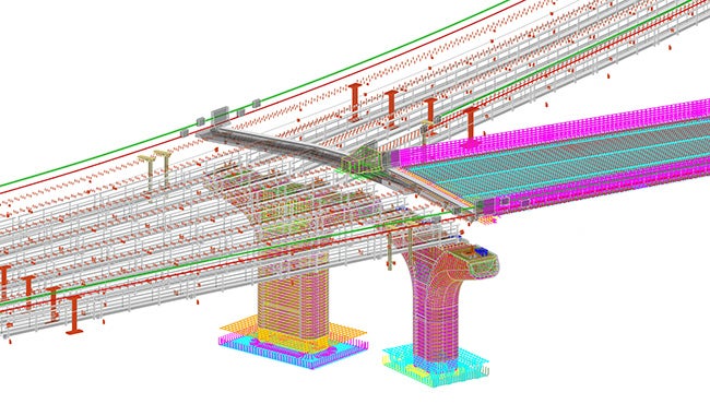 BIM model bridge piers