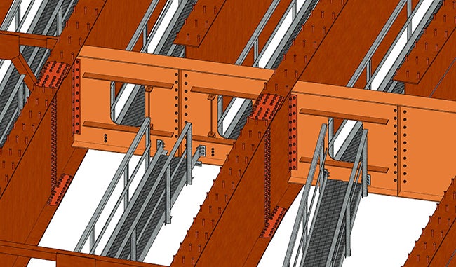 bim bridge inspection walkway