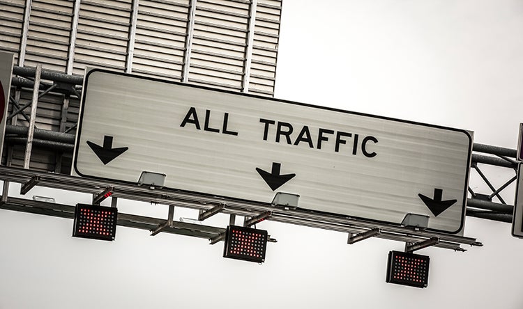 tsmo traffic direction sign