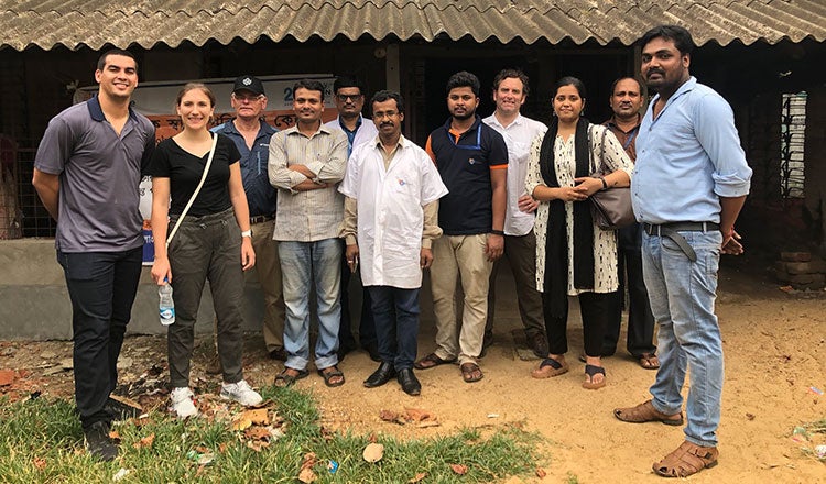 Jason-Emery Groen meets with members of iKure and Construction for Change in Kolkata