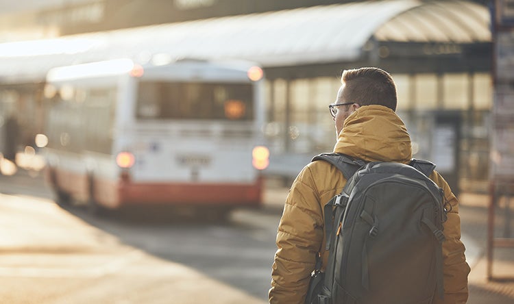 bus stop passenger