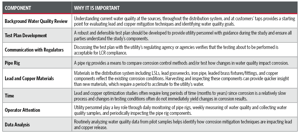 Important Components of a Lead and Copper Study