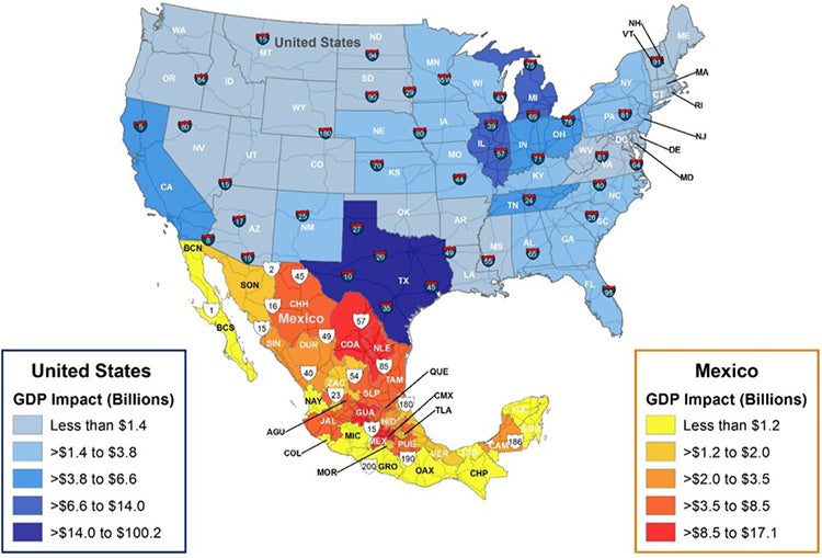 texas mexico btmp gdp analysis