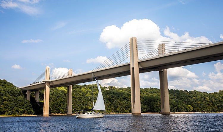 St. Croix Crossing sailboat