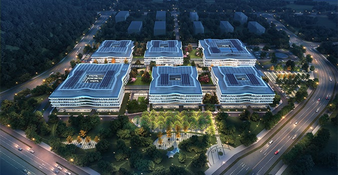 Guilin Medical School Affiliated Hospital Aerial Night