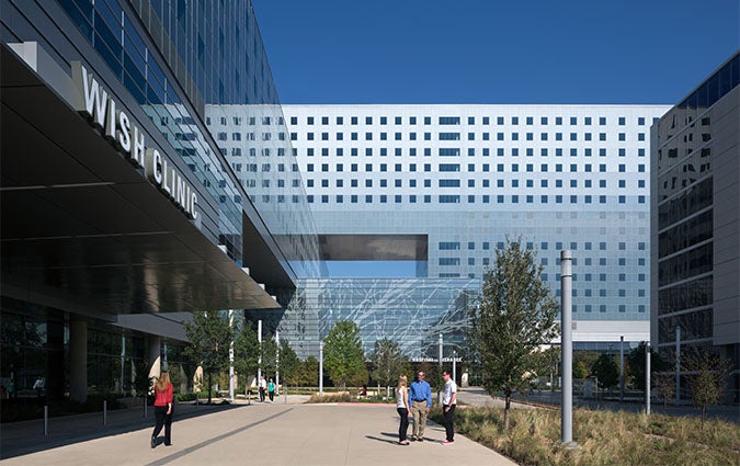 Parkland Hospital Courtyard at Entrance