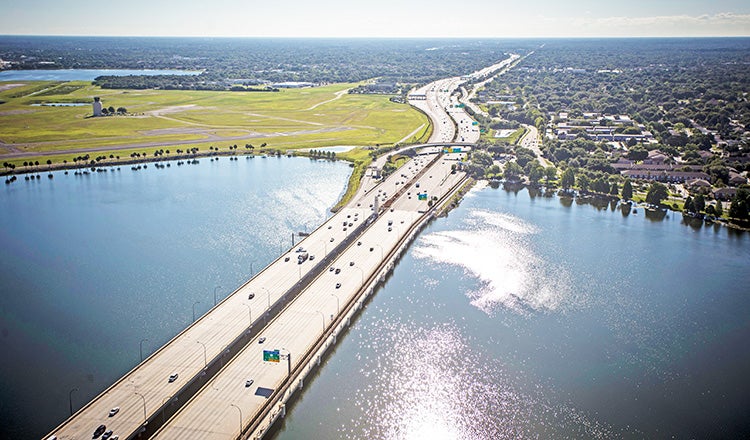 highway over lake