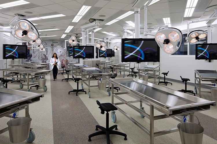 Rowan University Cooper Medical School gross anatomy laboratory