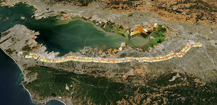 El Camino Real aerial view