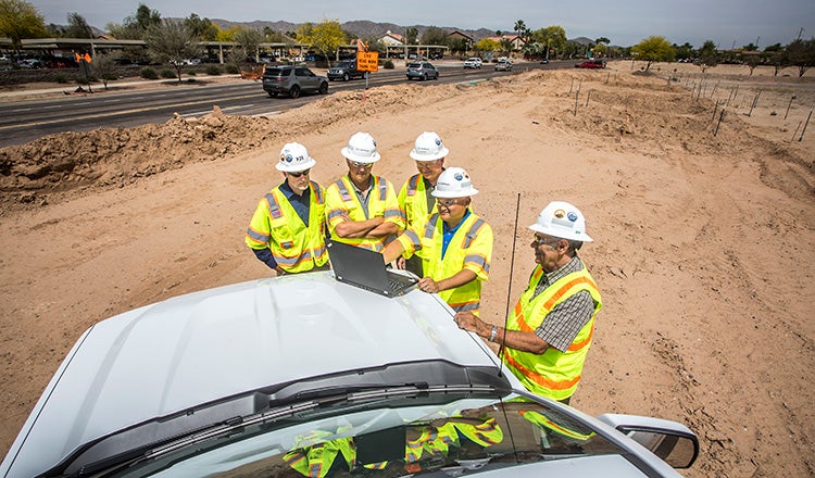 south mountain freeway field work