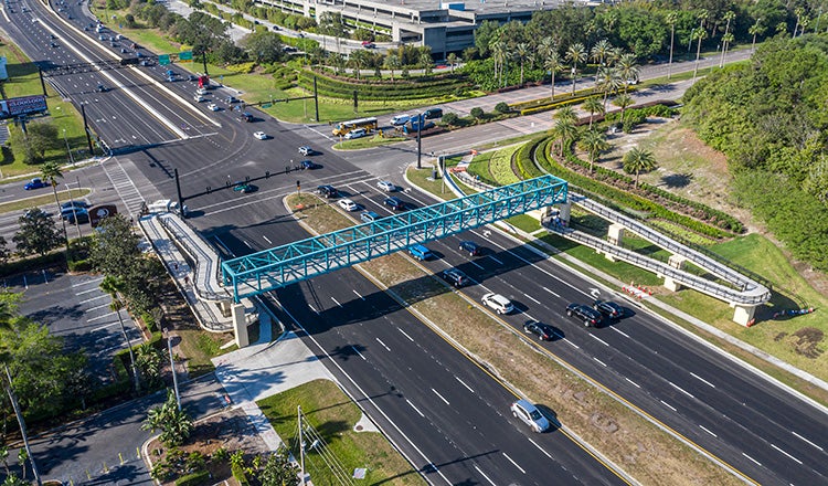 I-4 ultimate orlando pedestrian bridge