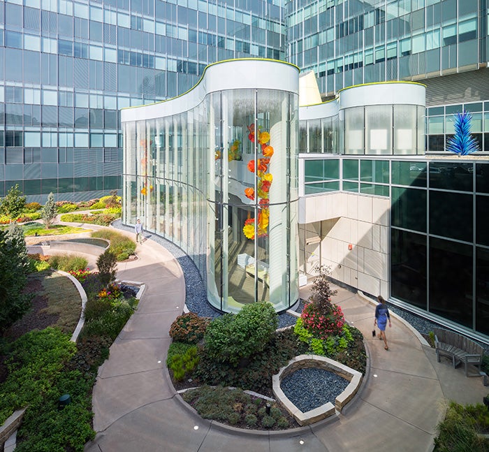 photograph of Leslie's Garden walking path