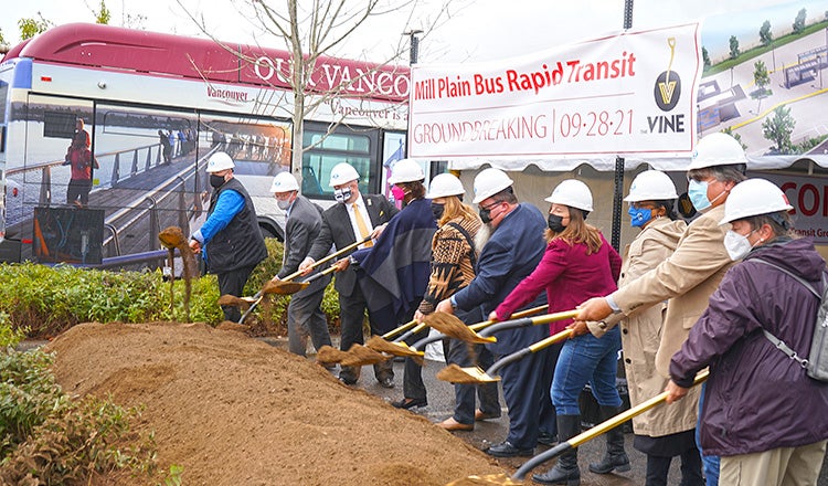 Mill Plain BRT groundbreaking