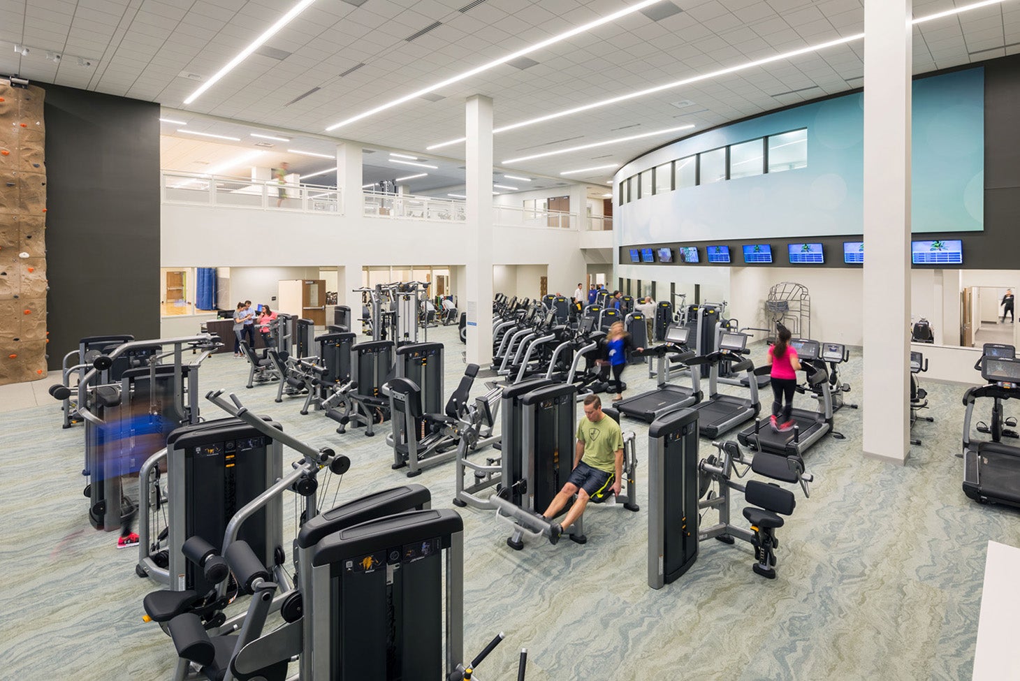 photo of Valley Health System health and wellness center gymnasium