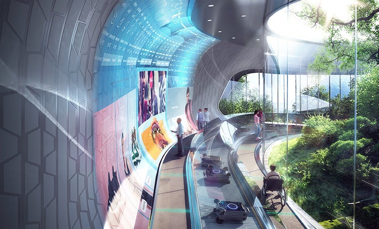 terminal future walkway rendering