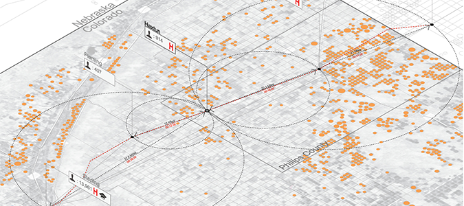 Haxtun Hospital Drive Time Map in Colorado