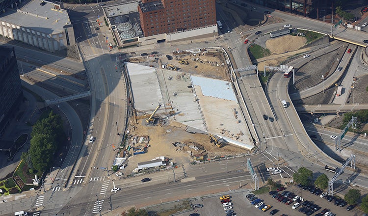 I-579 cap deck construction