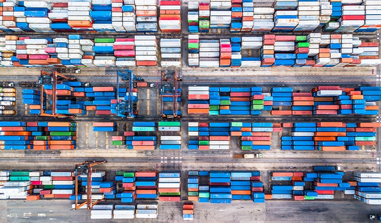 Rail yard from above