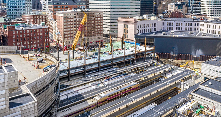 Construction at Boston's South Station