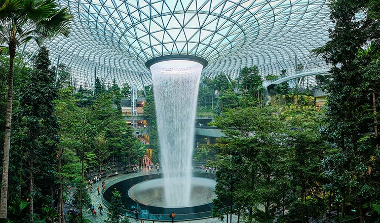 Jewel retail complex at Changi - stock