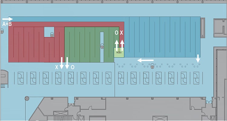 passenger flow model for airport terminal area