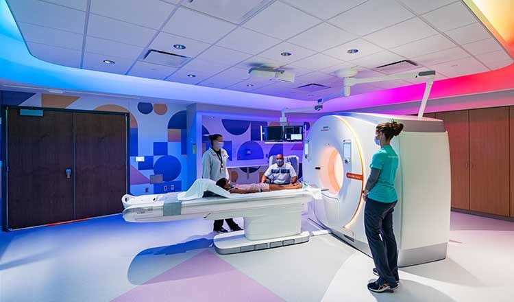 Treatment room at Hubbard Center, Omaha. 