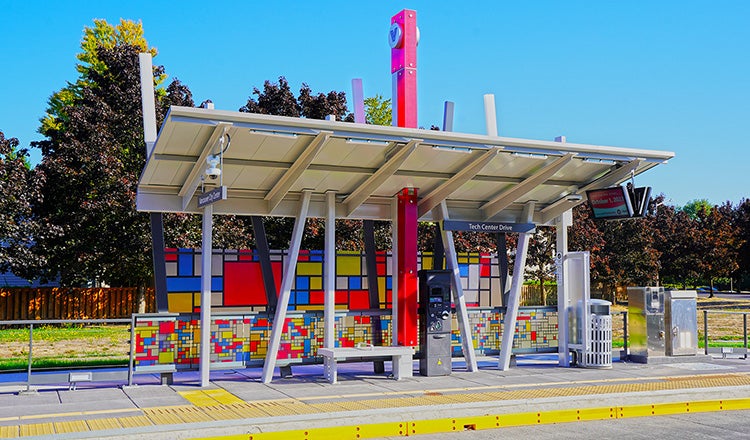 Mill Plain BRT shelter