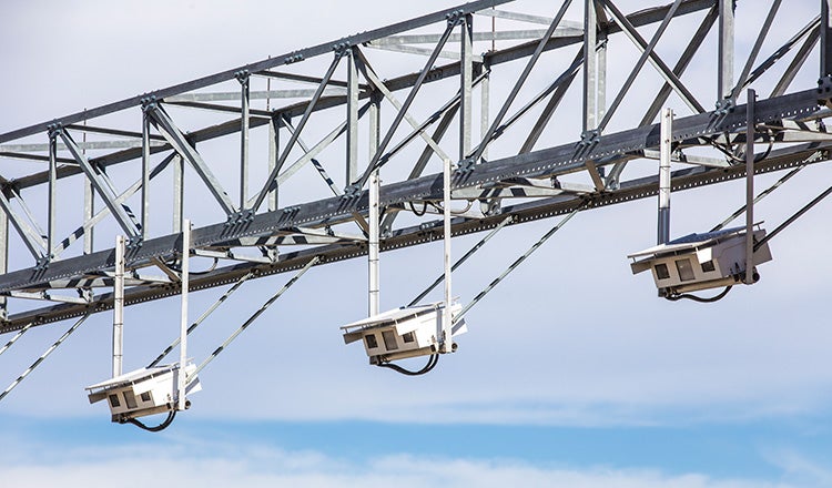 tolling equipment on gantry