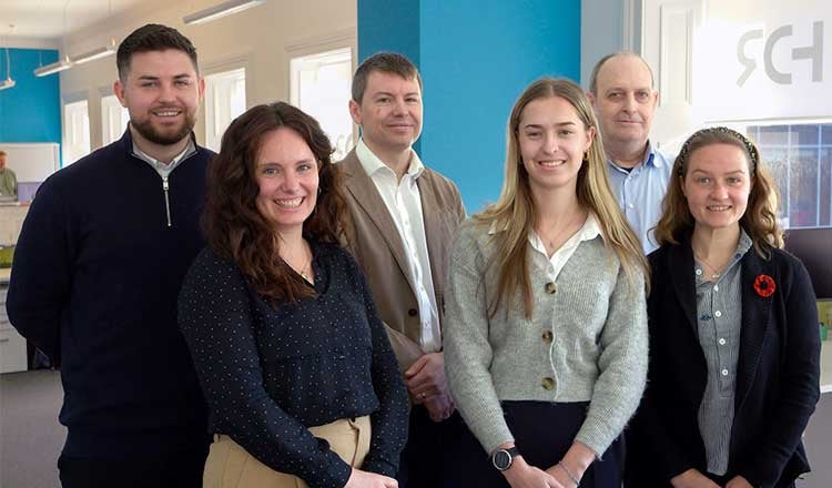 Employees at HDR's office in Glasgow, UK.