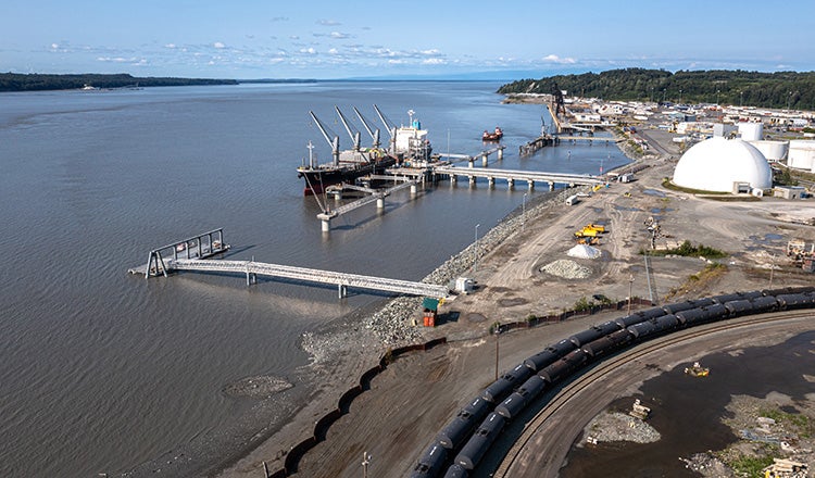 docks at port of anchorage