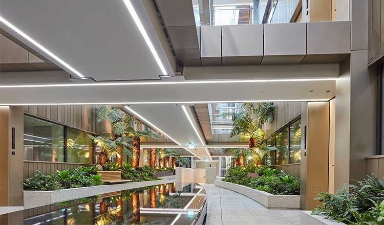 Courtyard at Marylebone Square, London.