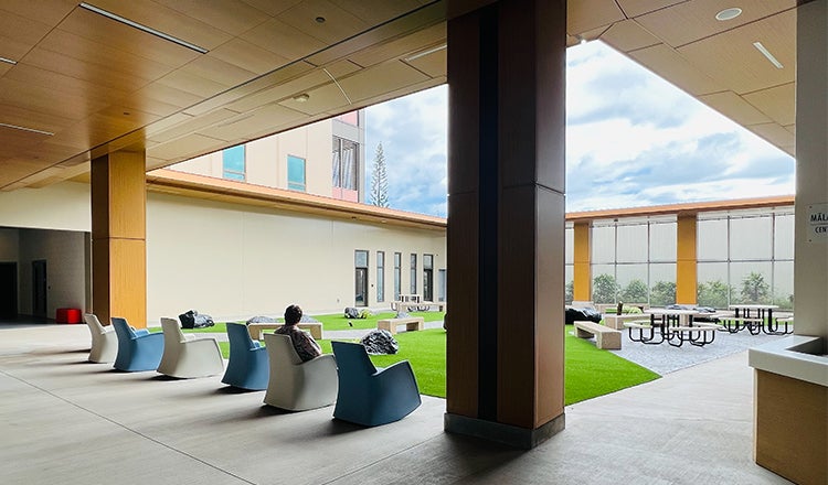 Hawaii State Hospital Forensic Patient Facility Courtyard View