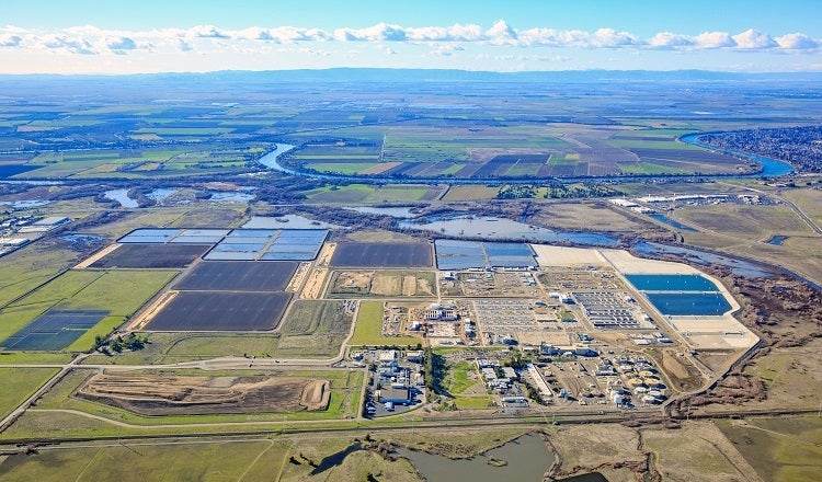 Aerial of Regional San Tertiary Treatment Facility, California