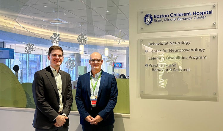Brian Giebink meets Dr. Matthew Siegel at Boston Children's Hospital