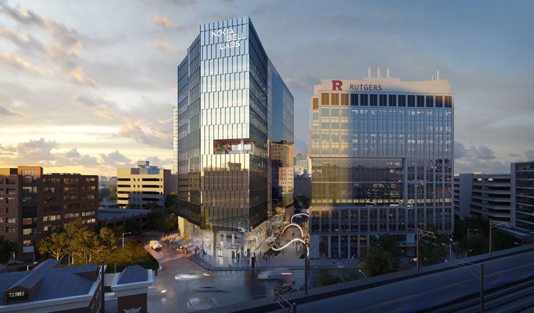 Nokia Bell Labs Tower Exterior Rendering