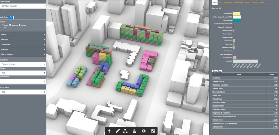Dashboard sample image with 3D site plan