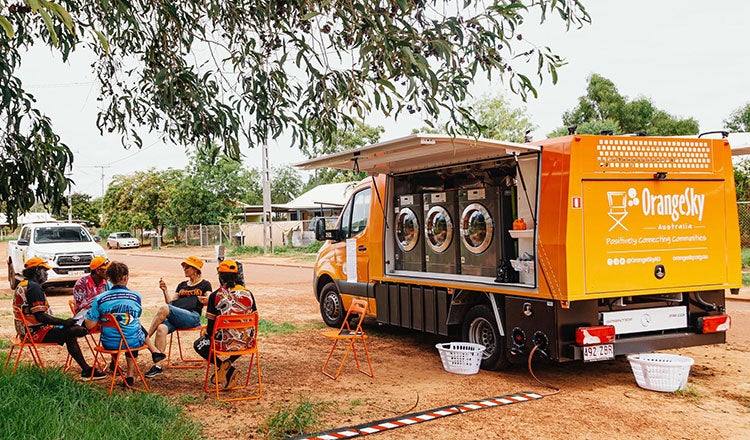 Orange Sky provides laundry service to people experiencing homelessness