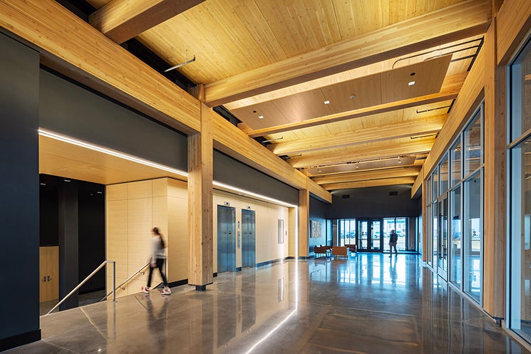 architectural photograph of the lobby within 1501 Mike Fahey 