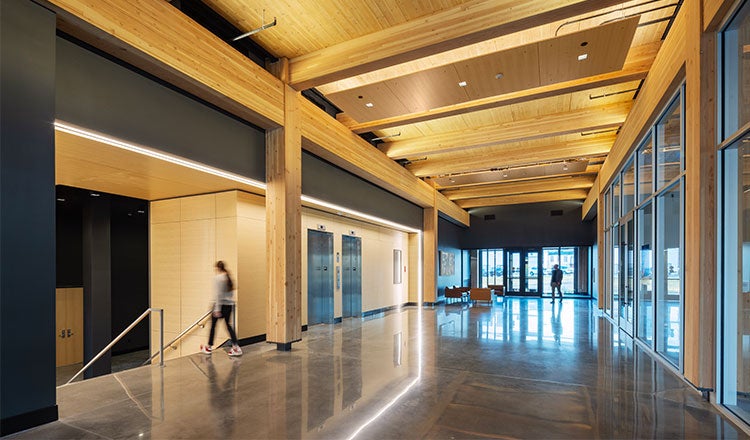 Interior of Hallway at 1501 Mike Fahey Building.