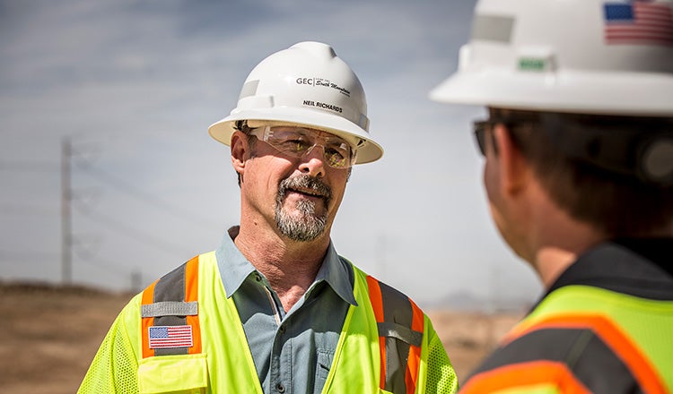Neil Richards on project site