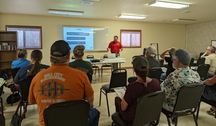 Public meeting seeking construction sequencing input for the US385 Highway project