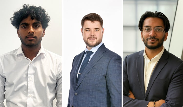 Dion Aloysius, Adam Murray and Ashiv Vekaria