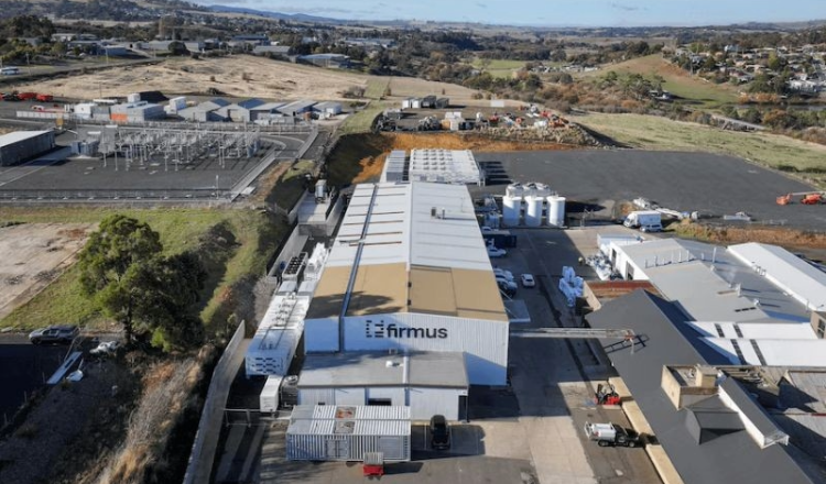 Overhead shot of Firmus Technologies facility in Tasmania, Australia.