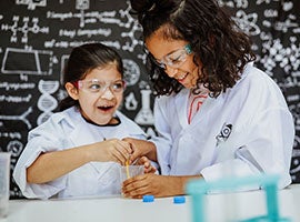 Kids take part in a STEM program with Foster Love
